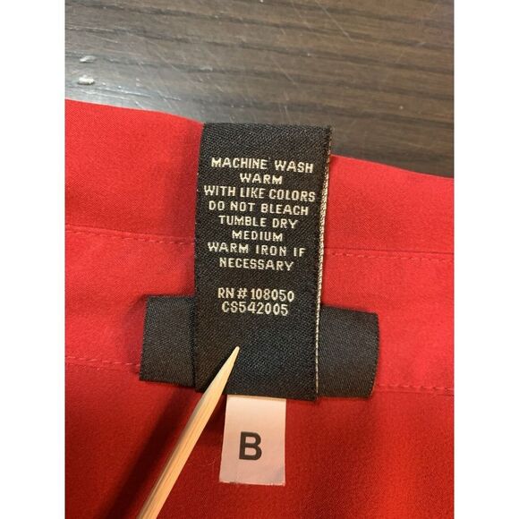 Plus Size Valentines Day Shirt Womens 22/24 Red Lane Bryant Blouse Office School - Picture 5 of 11